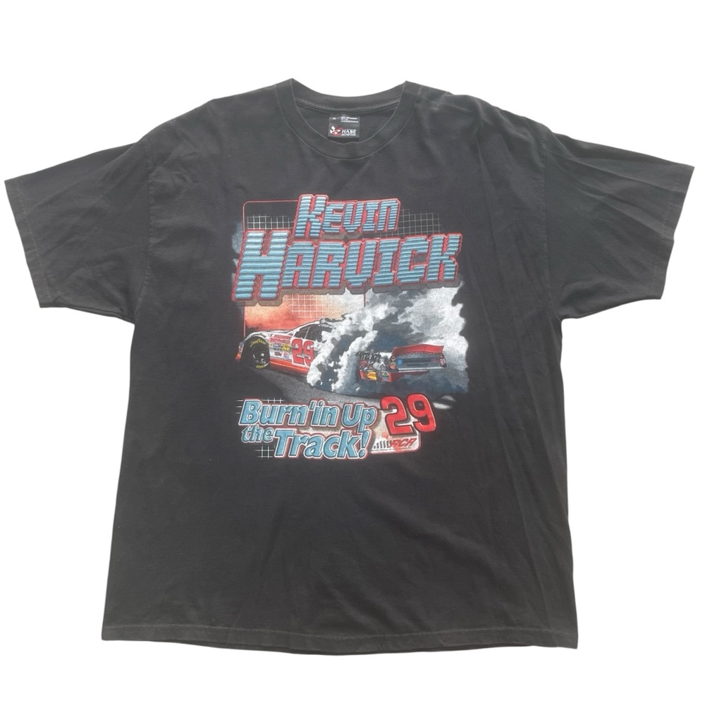 Chase Authentics Kevin Harvick Double Sided Graphic NASCAR T-Shirt Size XL Y2K
